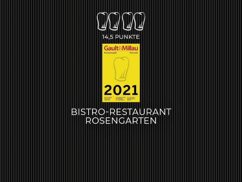 Gault Millau 2021 Bistro Hotel Restaurant Spa Rosengarten