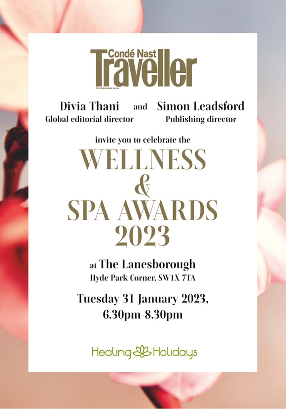 Condé Nast Traveller Wellness & Spa Awards 2023 – Ayurveda Resort Mandira
