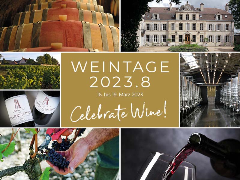 Celebrate Wine – Weintage 2023.8 im SPA-Hotel Jagdhof