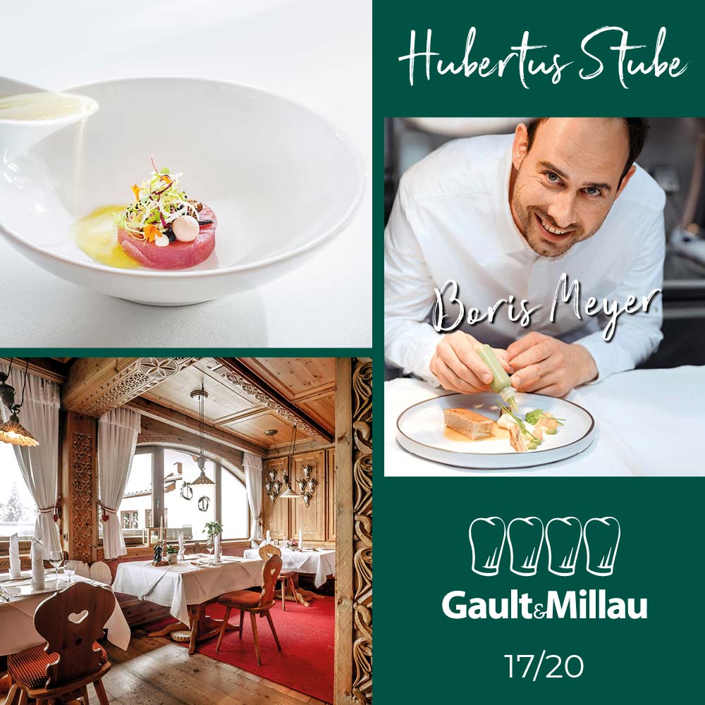 Gault&Millau 2022 Hubertus Stube 4 Hauben