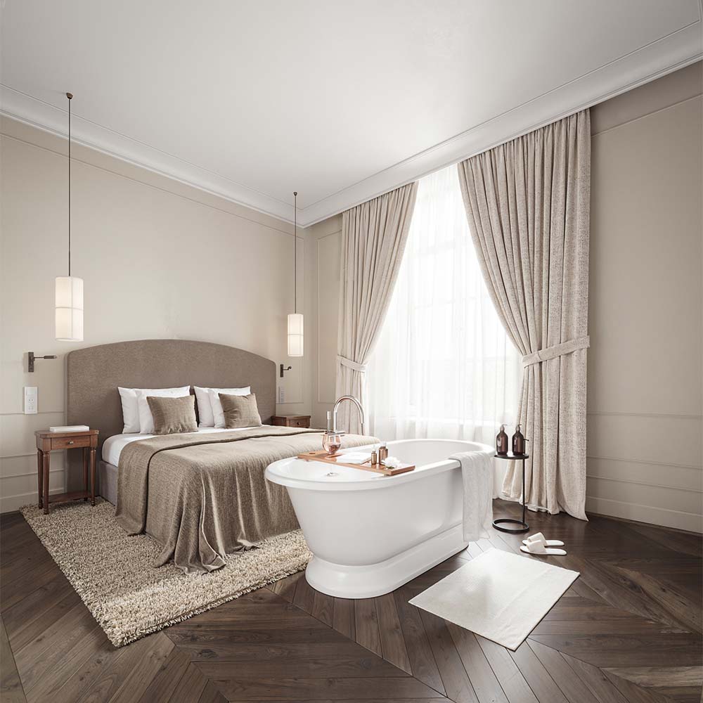 Van Oys Maastricht Retreat Two room Suite Chateau - bedroom